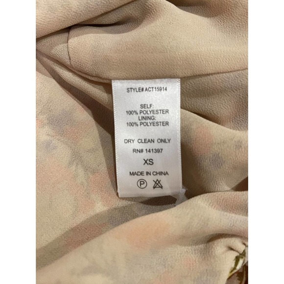 Astr The Label Willa Shirt Xs Floral Boho Bliss Tie Back Cottage Prairie Classic - Picture 7 of 8